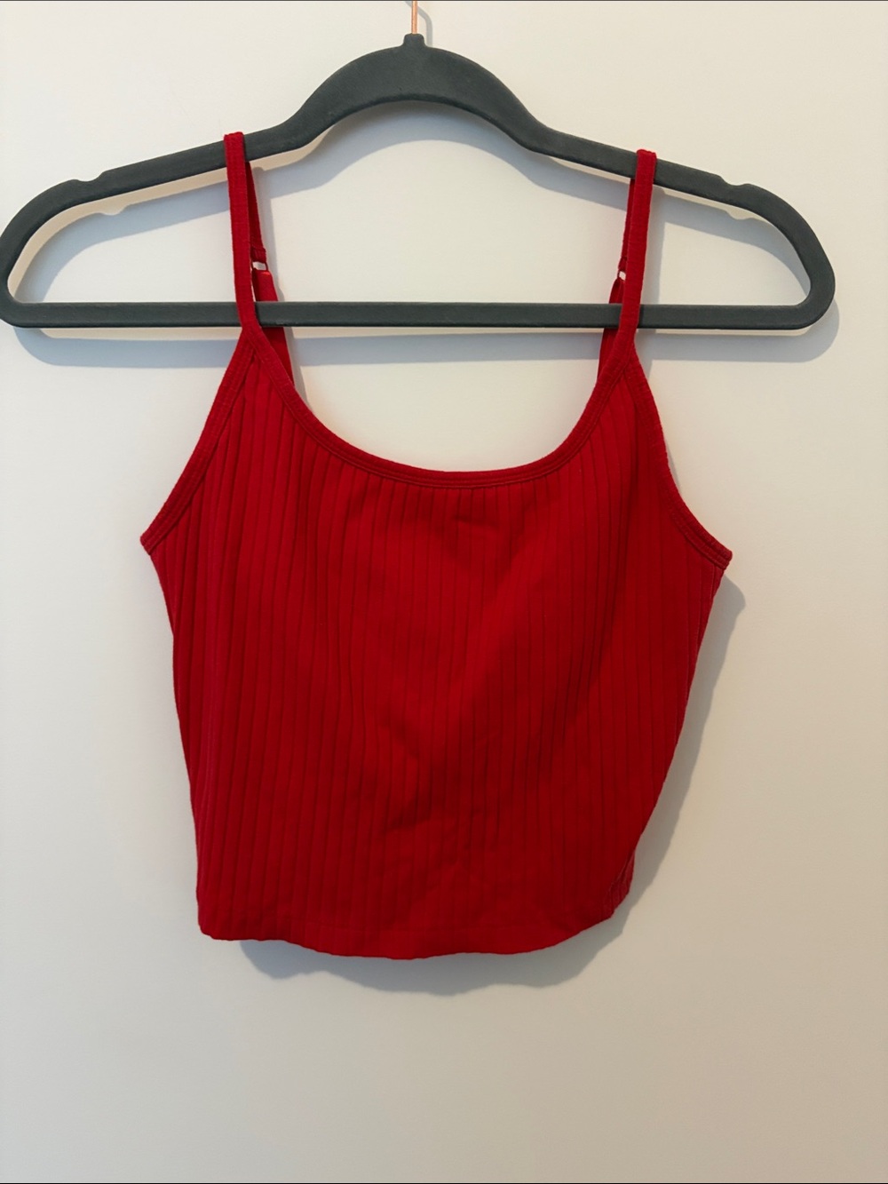Old Navy Red Ribbed Spaghetti-Strap Cami